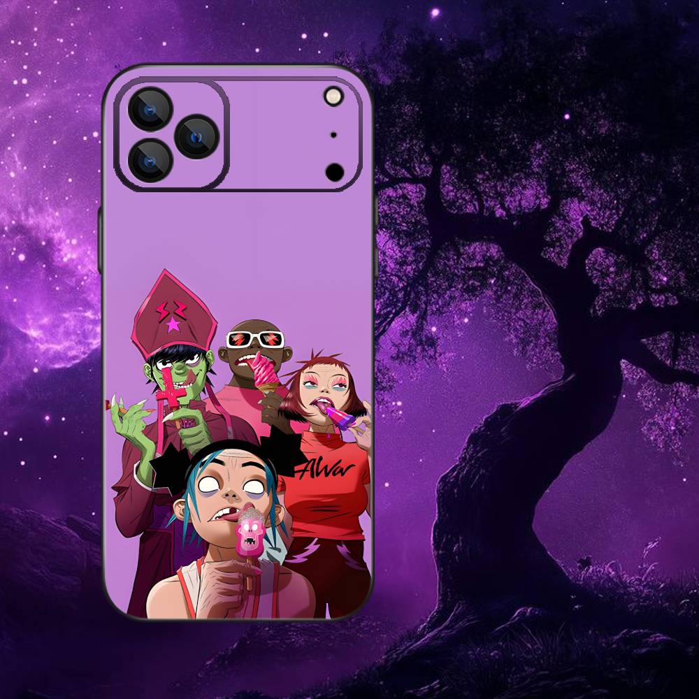 band G-Gorillaz Phone Case For iPhone 17,16,15,14,13,12,11,Pro,Max,Plus,E,Air,Mini Protective TPU Cover iPhone13mini