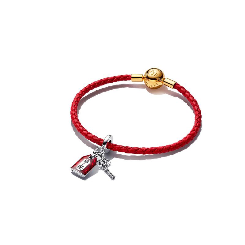 Pandora Lucky Bag Charm Bracelet Women s Red ZT2494