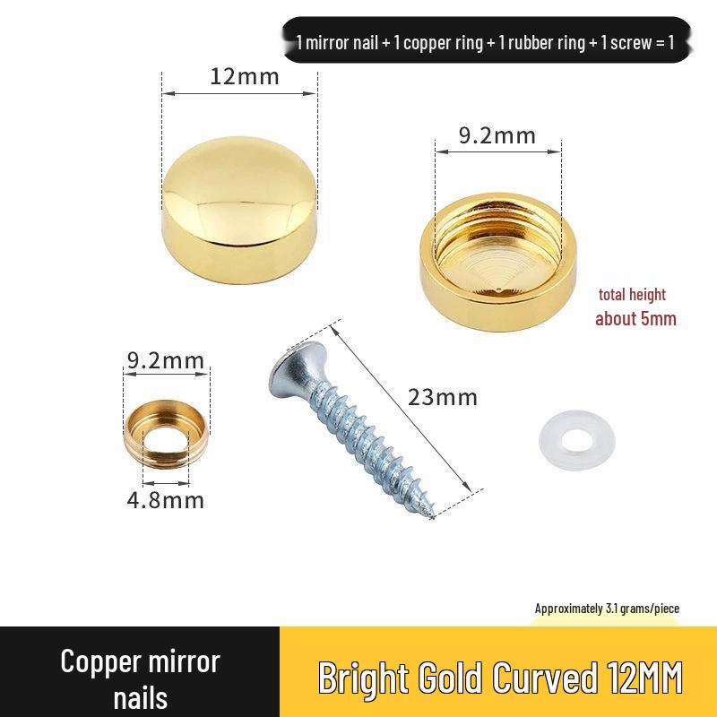 Copricerchio Specchio Rameo per Coperture Decorative
