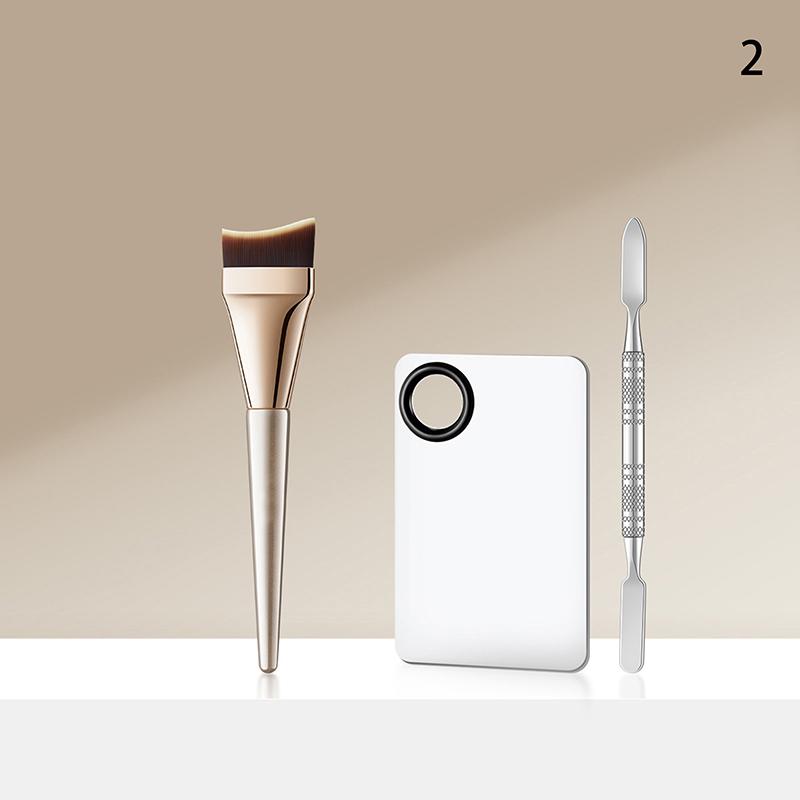 Ultra Thin Crescent Foundation Brush Set Lightweight Face Contour Brush Contour Brush Mixed Foundation Cream Tool