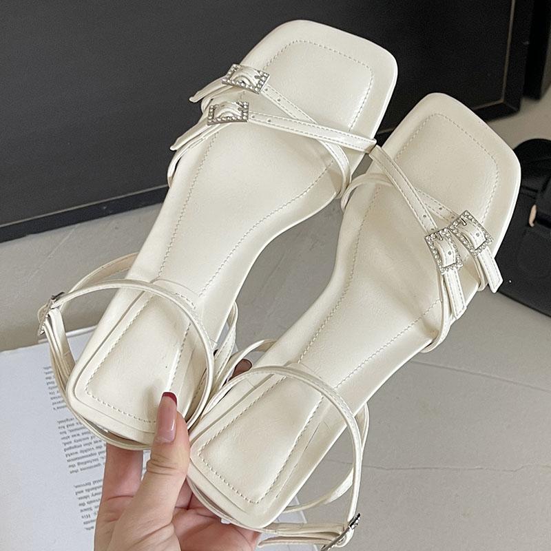 

Модная обувь винного цвета Новинка Женские босоножки на каблуке Обувь 2025 Женская мода Пряжка Женские туфли-лодочки на высоком каблуке Босоножки Обувь Большой размер 5 бежевый