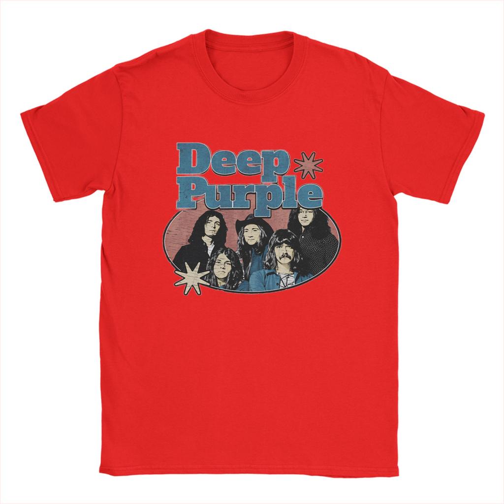 Band Deep Purple Art T Shirt Summer Pure Cotton TShirts For Adult Harajuku Casual Tshirt ShortSleeved Vintage Clothes
