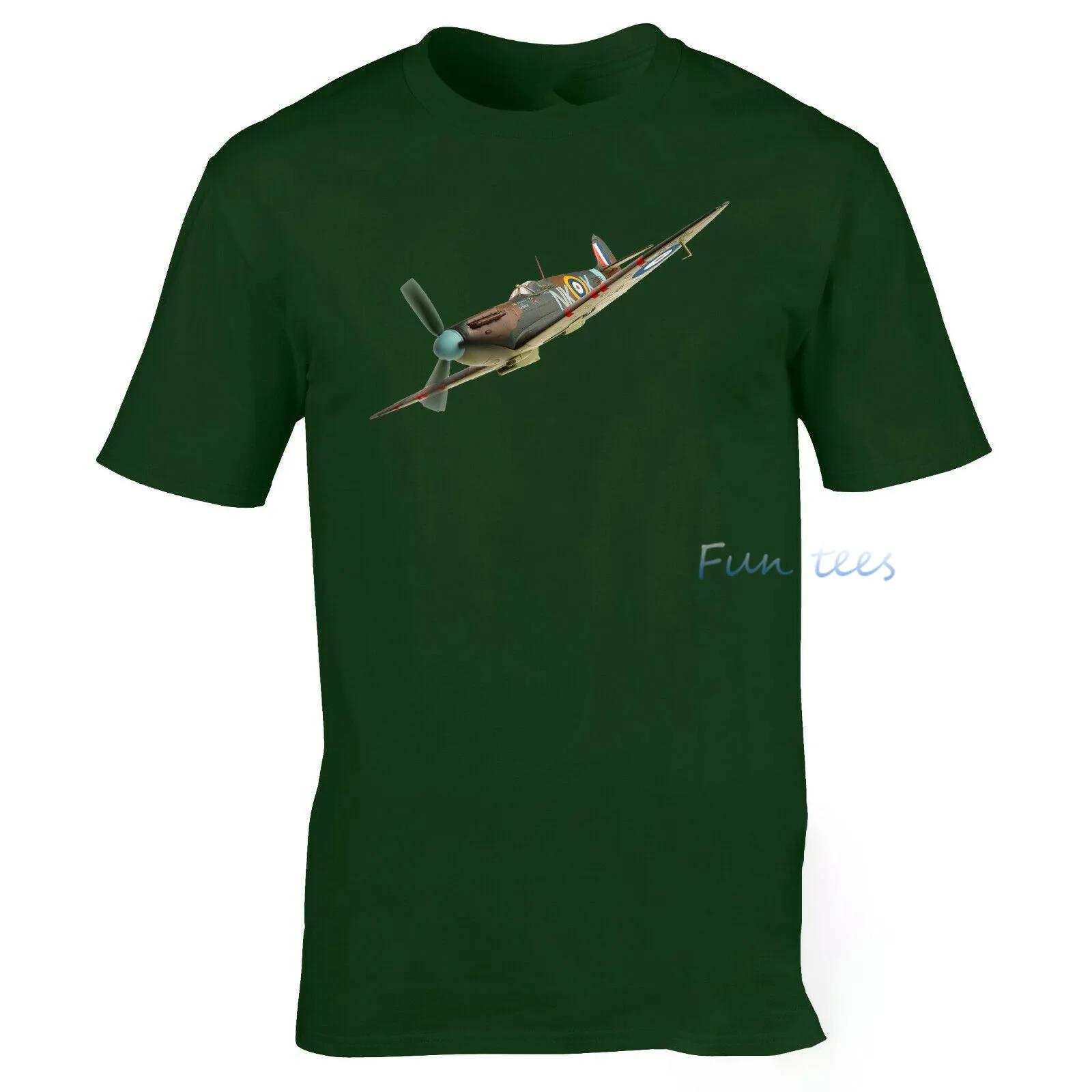 

Футболка с изображением самолета Второй мировой войны, летняя хлопковая футболка с коротким рукавом и круглым вырезом для мужчин и женщин, посвященная Второй мировой войне и битве за Британию, для фанатов армии XXXXXL