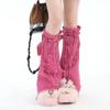 Y2k Cross Leg Warmers JK Trumpet Leg Covers Fashion Pile Up Socks  Women