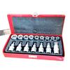 1/2" Drive 16-Piece TORX Socket Set with Matte E-Type Sockets in Iron Box - Auto Repair Essential