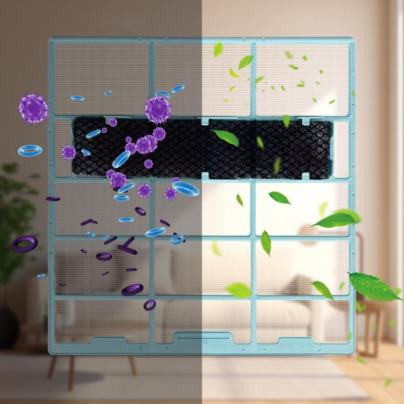 Filtro di ricambio per condizionatore d'aria in plastica, presa d'aria di ricambio per la qualità dell'aria interna, accessori per un facile montaggio
