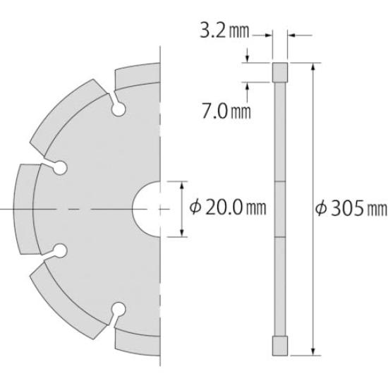 EBI Diamond Wheel NEW Leather 305mm SL305A20 (Dry)