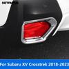 For Subaru XV Crosstrek SUV 2018- Chrome Fog Tail Light Lamp Cover Trim Foglight Foglamp Protector Exterior Accessories