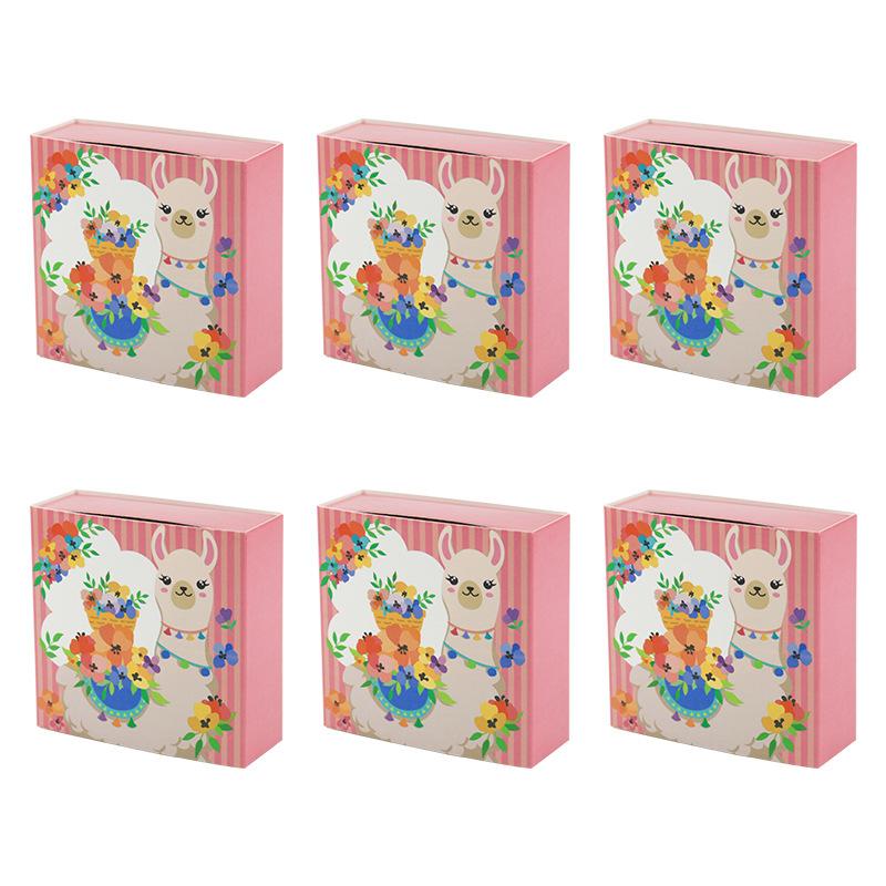 

Small Gift Packaging Box Color Square Candy Box Cartoon Small Animal Drawer Sugar Box Carton