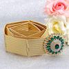 Gold Color Crystal Metal Belt for Women Waistband Wedding Jewelry Robe Waist Chain 2023