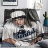 1PC Tom Kaulitz Print Flannel Blanket, High quality Comfortable for All Seasons, Home Decor, Warmth and Comfort, Perfect for Christmas Gifts