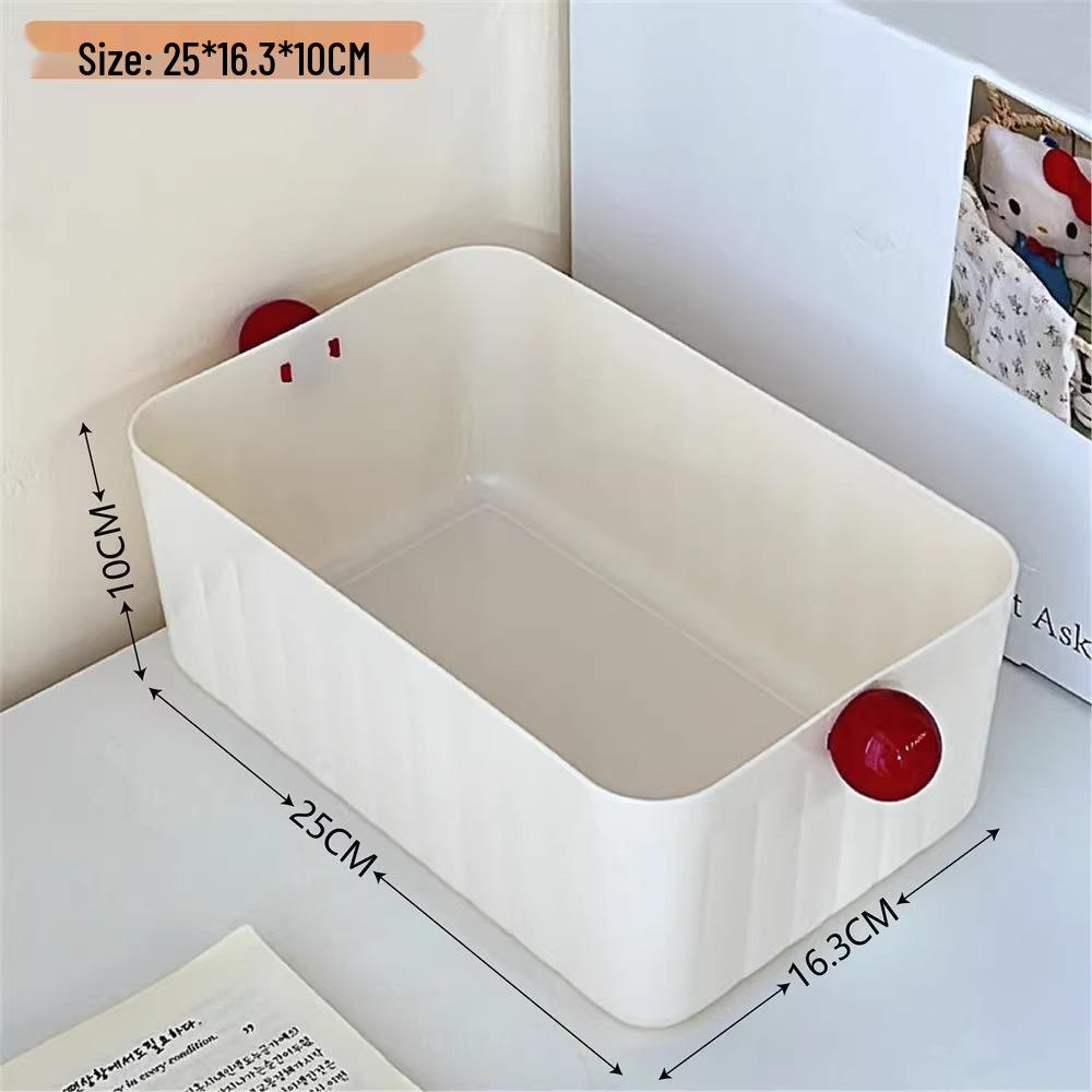 Dopamine Acrylic Storage Basket: Cute Desktop Organizer for Snacks, Stationery, Cosmetics, and Sundries.