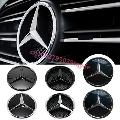 3D Front Grille Star OE Style Emblem Chrome Silver Logo For Mercedes Benz W204 W205 Auto Accessories AP1 QQ30