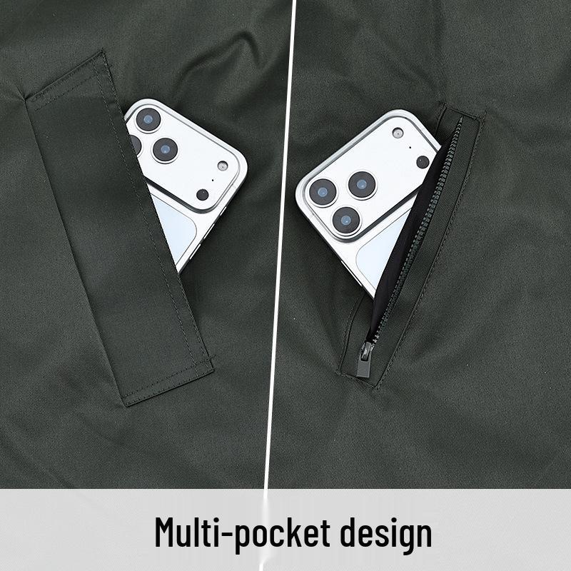 Waterproof Fleece-Lined Cotton Coat with Removable Lining for Cold Storage Work