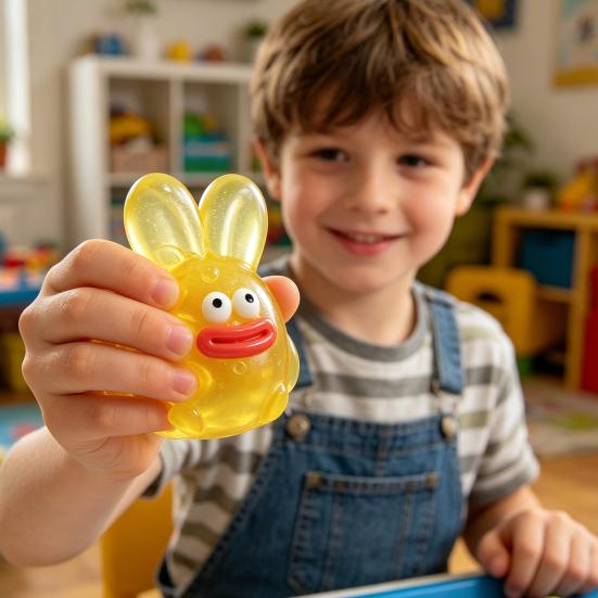 Kawaii Squeeze Toy, Soft TPR Stress Ball for Anxiety, Slow Rising Decompression Fidget, Cute Gift for Kids