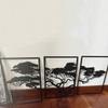3-Piece Tree of Life Metal Wall Art, Zen Boho Decor for Living Room & Yoga Studio
