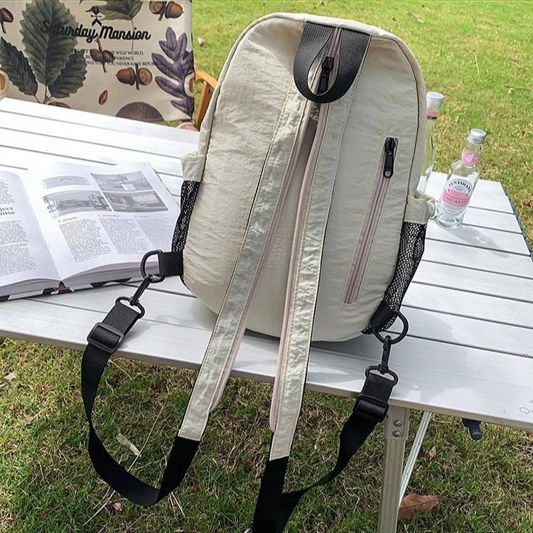 New Outdoor Leisure Backpack, Large Capacity Hiking Travel Bag, Unisex Lightweight Backpack, Chest Bag Dual-use