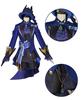 [NOKIJP] Genshin Impact Cosplay Fleena Cosplay Costume, Water Goddess, Unrelenting Soloist (Black Fleena, L)
