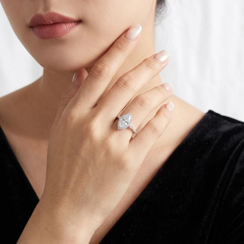 Womens Stackable Rings Irregular Moissanite Fashion OL Jewelry Non-Fading Fine Craft