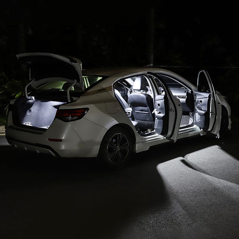 4pcs 12v Car LED Bulbs For Nissan Sentra Sylphy B17 2012 2013 2014 2015 2016 Auto Interior Dome Light Reading Lamps