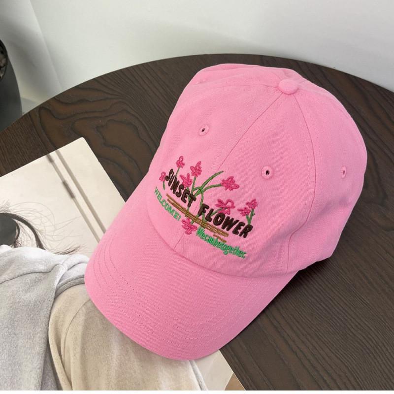 Embroidered Cotton Baseball Cap For Women With Sun Protection And Breathability Perfect For Casual Wear