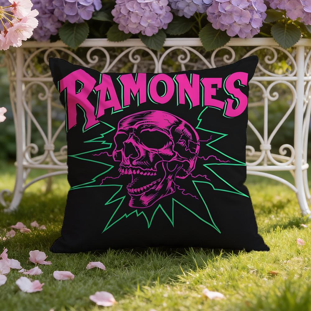 Band R-Ramones Cushion Cover Home & Car Dual-Scene Pillow Cover: Reversible for Premium Comfort