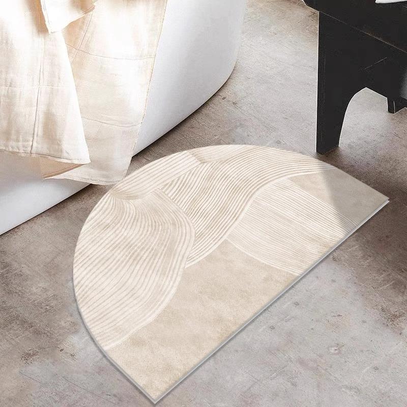 Bathroom diatomaceous earth floor mat, absorbent anti slip mat, quick drying anti fouling foot mat at the entrance of the door