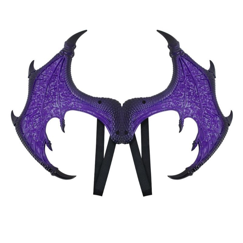Drake-dräkt för barn, Pojkar Flickor, Drake Vinge Svans Mask Set, Halloween Dinosaurie Cosplay Kostym Tillbehör
