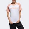 (WMNS) adidas neo Colorblock logo Printing Short Sleeve White Pink Women's DW7949