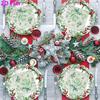 20pcs Disposable Napkins with Flower Pattern Print for Wedding,Parties,and Daily Use for Thanksgiving Fall Christmas Table Decoration