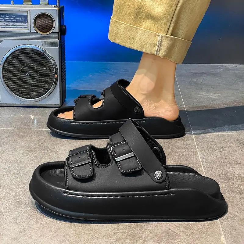 Fashion Anti-slip Male Shoe Beach With Platform Daily Use New Summer Low Price Descount Cheap Liquidation In Welcome Deal Men's Sandal