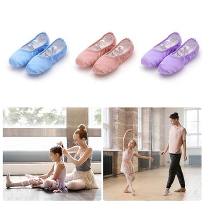 Girls Ballet Shoes Kids Dance Slippers Professional Satin Soft Sole Ballet Dance Girls Female Ballet Yoga Gym Dance Shoes
