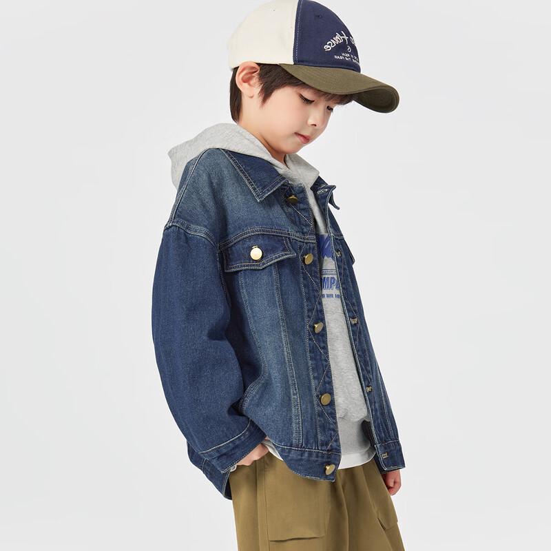 

Boys Diamond Placket Denim Jacket 160