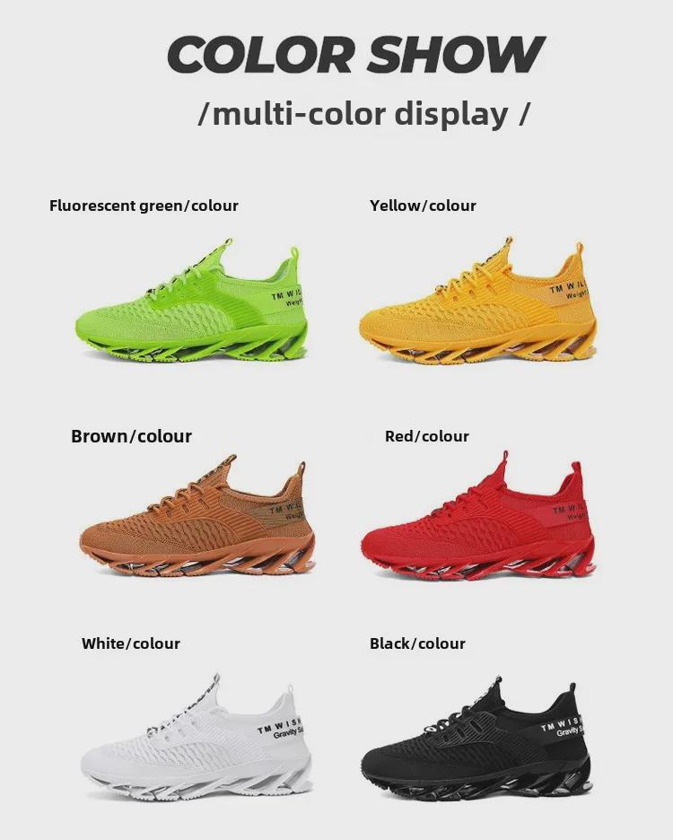 Atmungsaktive Herren-Laufschuhe aus fliegendem Mesh mit lässiger Klingensohle