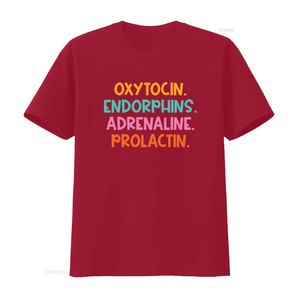 Oxytocin Endorphins Adrenaline Prolactin Hormones Midwife Doula Funny Happiness Birth Worker Appreciation T Shirt vintage
