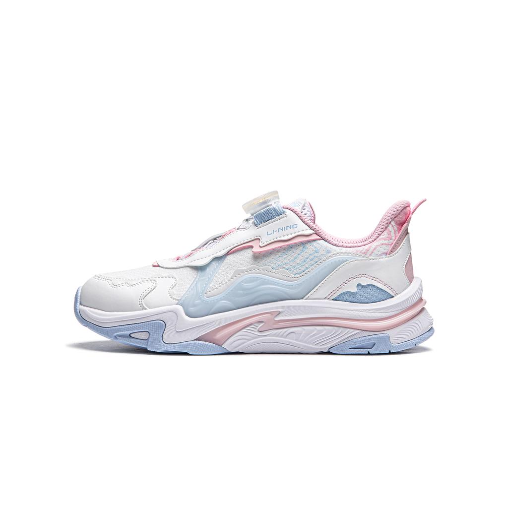 Li Ning Simple Fashion Comfortable Versatile Low-Top Kids Casual Shoes Kids sneaker Blue YKCU104-4