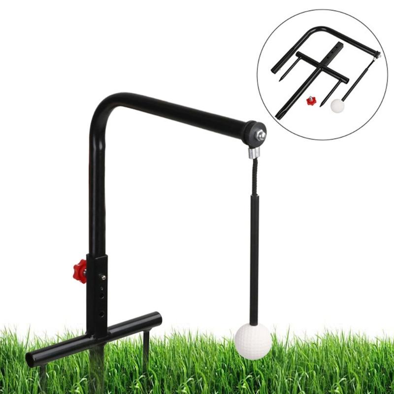 Supporto Allenatore Swing da Golf con Altezza Regolabile per Allenamento Indoor Outdoor prodotto Di Robusto Materiale Metallico