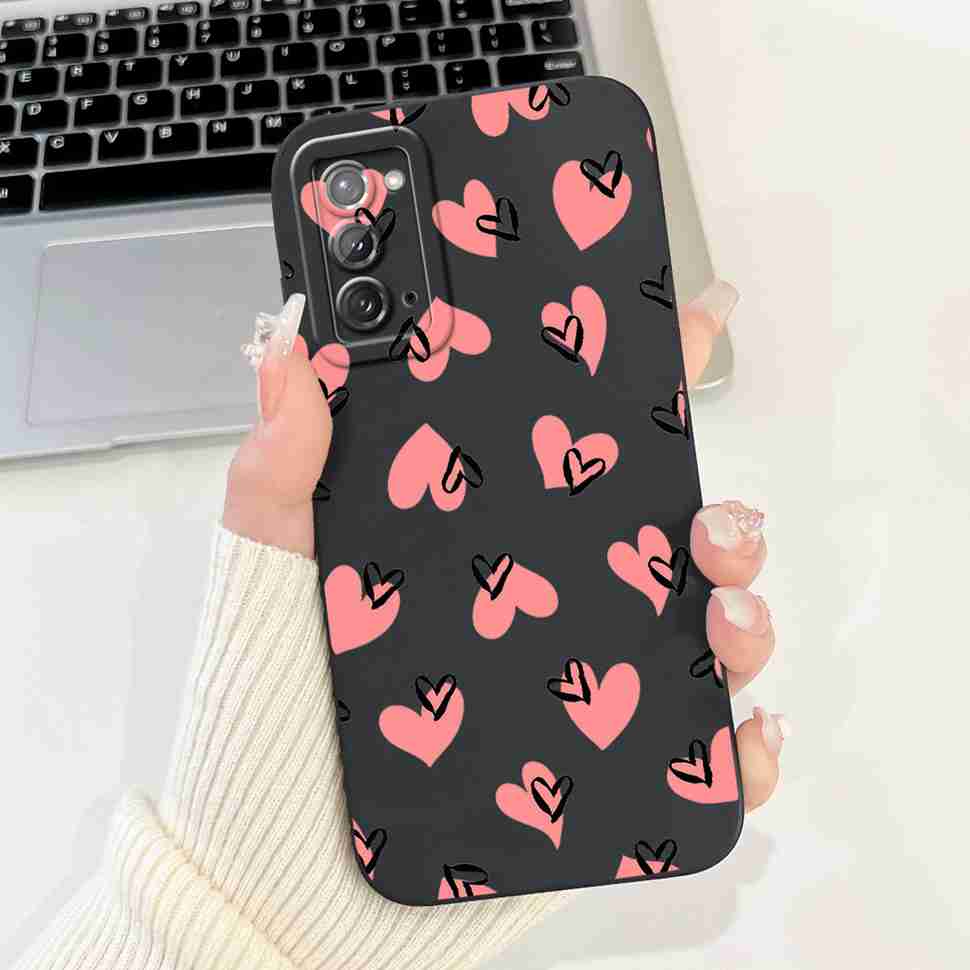 For Samsung Galaxy Note20 4G Case SM-N980F Popular Love Soft Silicone Cover For Samsung Note20 5G 6.7" Cute Butterfly Bumper