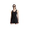 Moncler SS24 Embroidered Logo Fitted Vest Women vests Black J10938P0000689AK6999