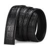 Men's Automatic Buckle Belt, 3.5cm, Headless, Lychee Grain, Brown/Black, for Trousers.