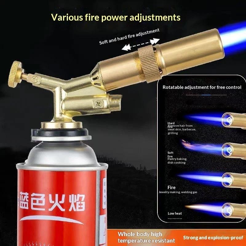 Auto Ignition Gas Torch Welding Torch Flame Blower Gas Burner Brazing Cooking Barbecue Kitchen Baking Tool