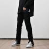 Mens Black Slim Straight Jeans Streetwear Vibe Loose Fit Casual Daily Wear Youth Fashion