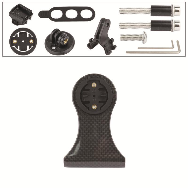 Carbon Fiber Bicycle Computer Mount Bike Stem Extender Handlebar Touch Holder Support Mountain Racing Cycling Bracket