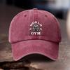 pc Adjustable Hat with World Gym Printed Pattern Unisex And WomenS Outdoor Athletic Style Ideal Gift for Gym Training Outdoor