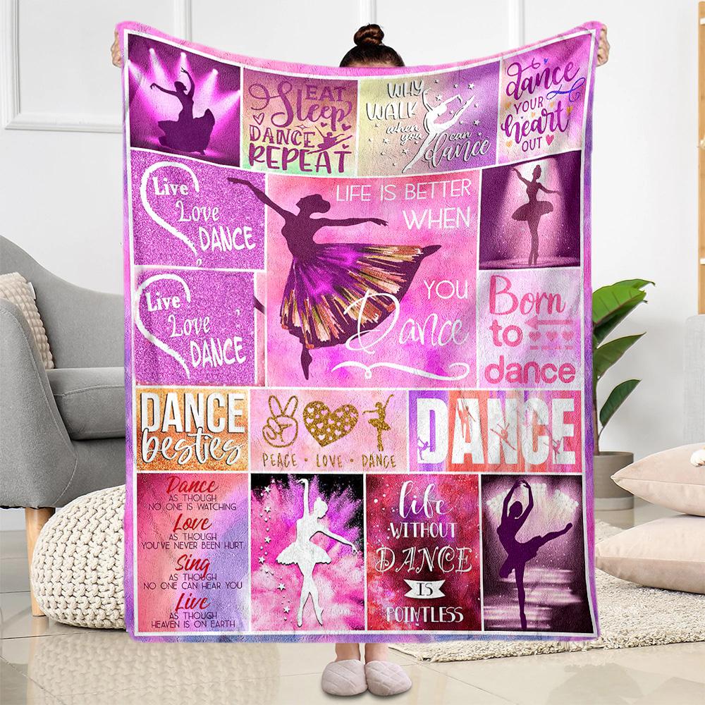 Dance Life Artistry Blankets Are Suitable for Living Rooms, Bedrooms, Camping, and Other Places, Making Them an Ideal Choice for Gifts.