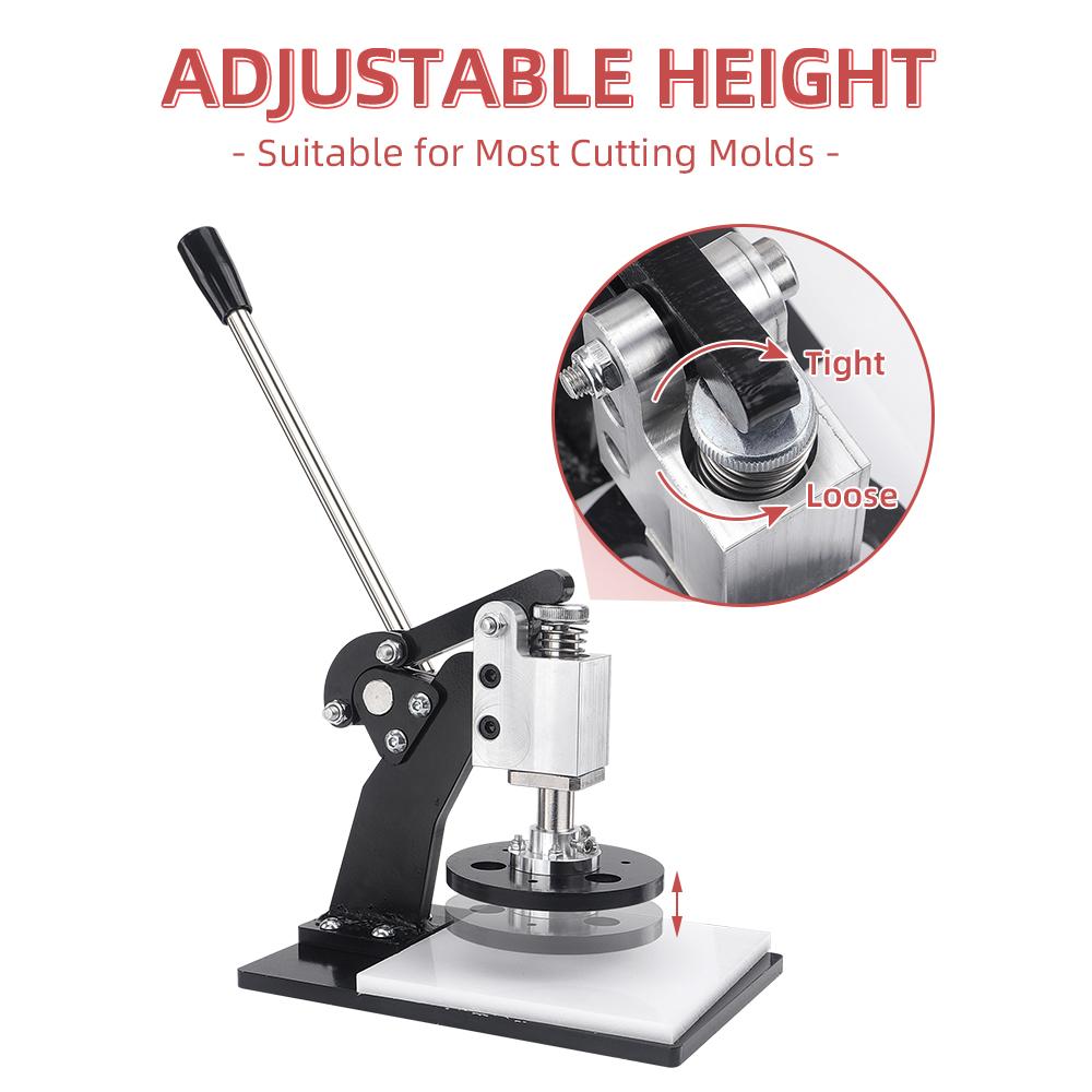 1pc manual & professional leather stamping punch machine, suitable for pressing metal knife molds& knife molds with wooden board