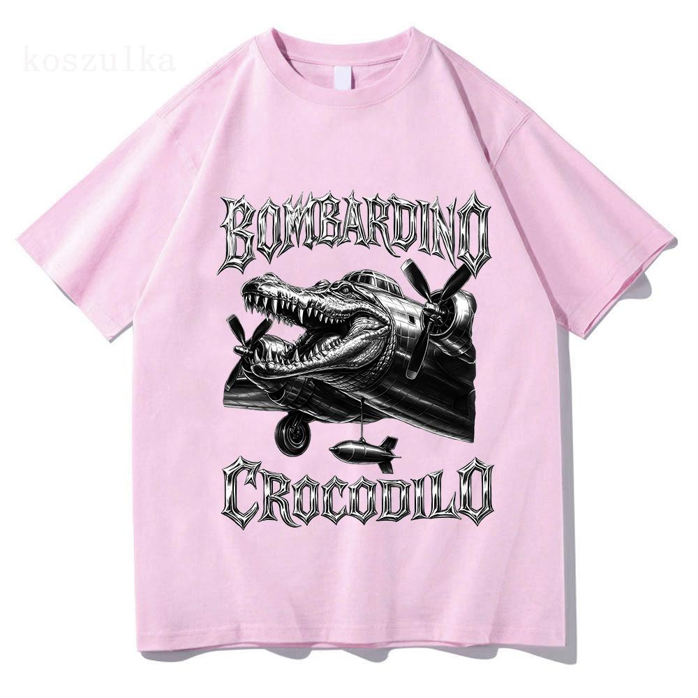 Boneca Ambalabu Sahur Italian Brainrot T-shirt Cotton Summer Round Neck Tshirts Short Sleeve Unisex Streetwear Graphic Clothing