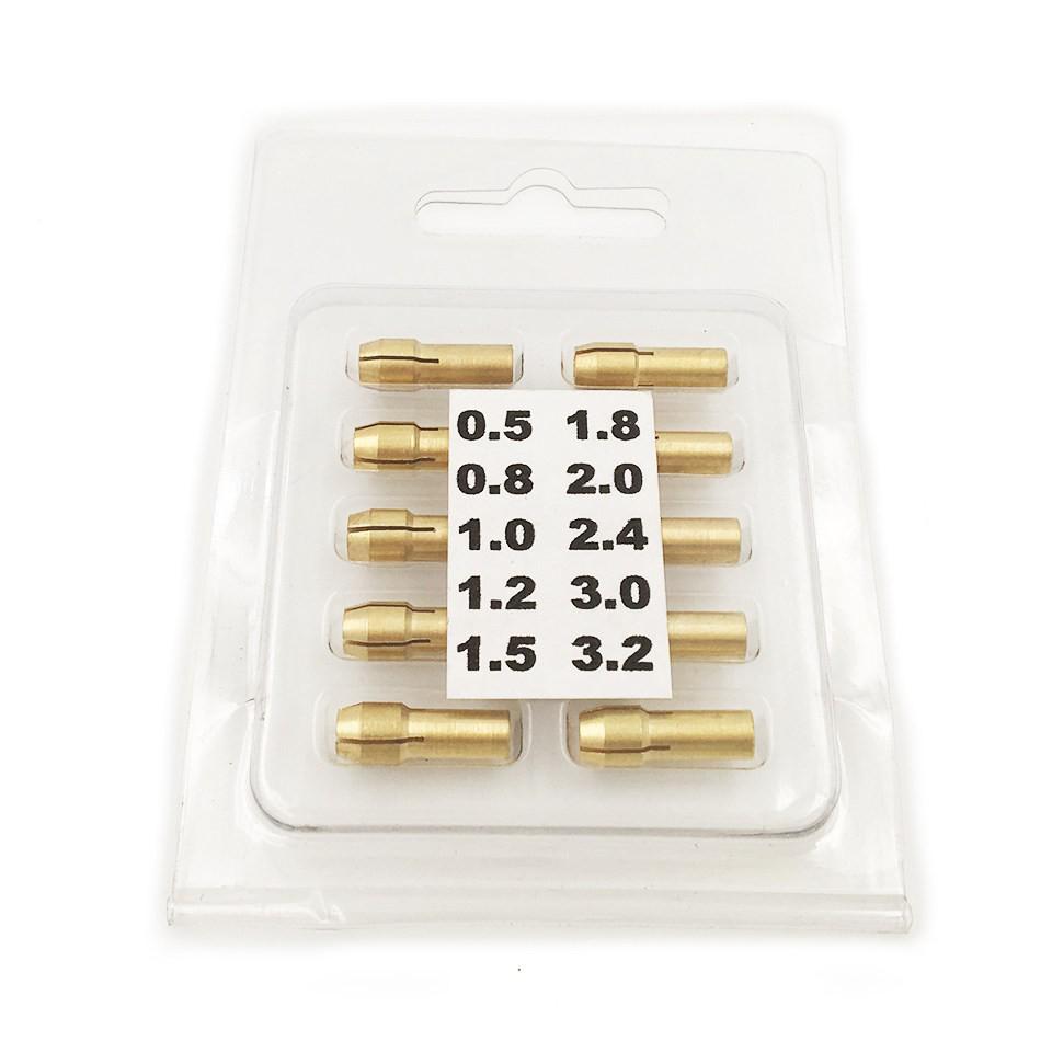 Electric Grinder Accessories: Mini Brass Four-Jaw Chuck, Engraving Chuck, Core Locking Nut Head