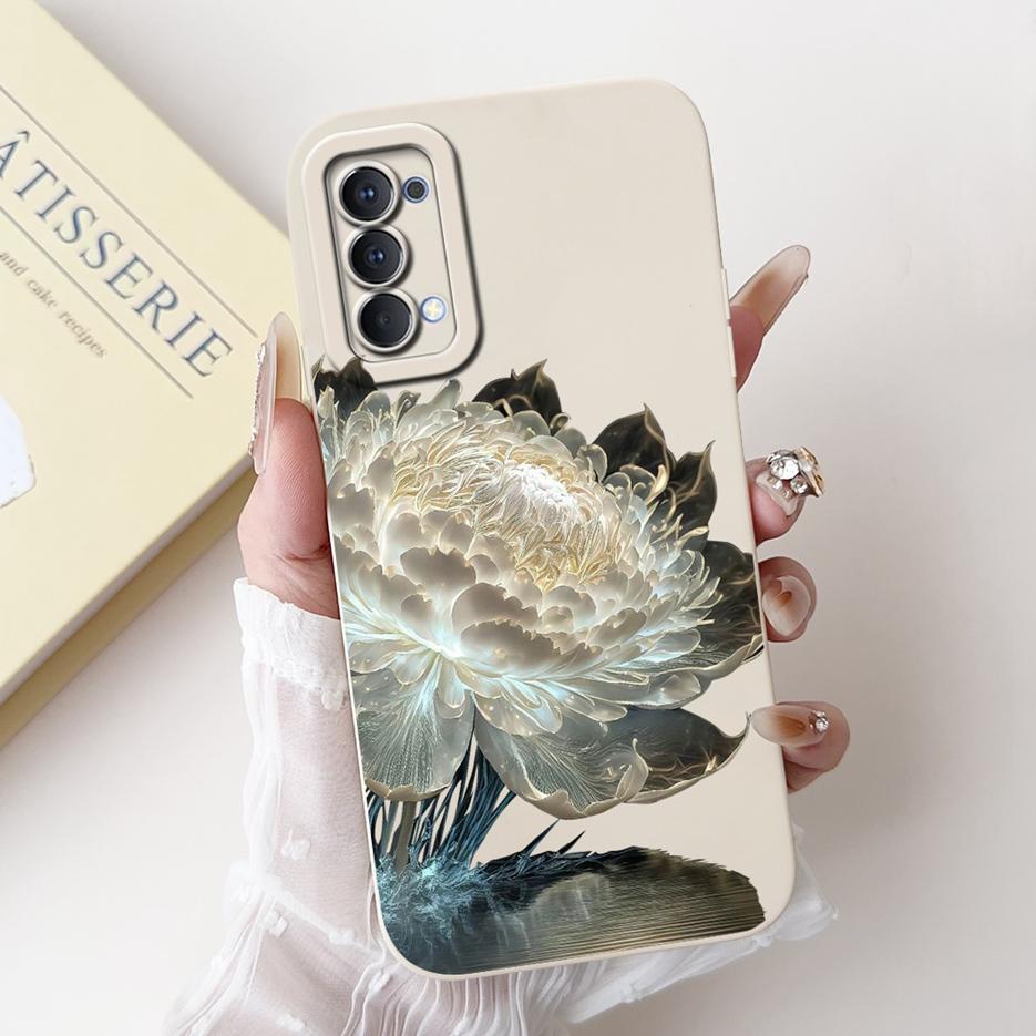 For Oppo Reno4 Pro 5G Case CPH2089 Luxury Candy Painted Cover Soft Silicone Phone Case For Oppo Reno 4 Pro Reno4 4G CPH2113 Bags