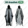 1/2/3PCS Halloween Scary Cloak Cape Costume Skull Zombie Prop for Adults Kid Cosplay Party Haunted House Outdoor Horror Supplies
